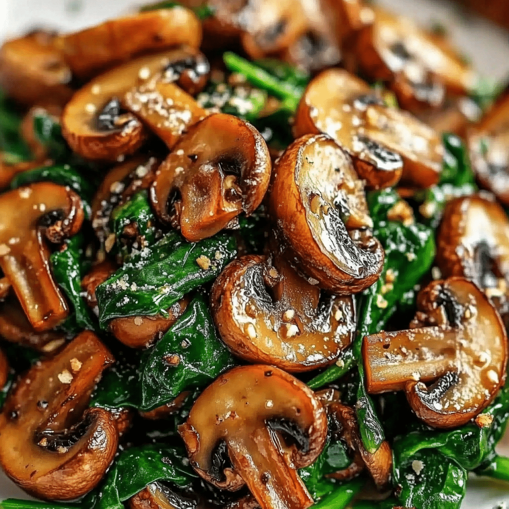Easy Sautéed Mushrooms with Spinach