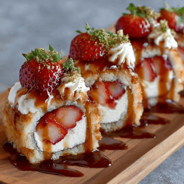 Strawberry Shortcake Cheesecake Sushi Rolls – A No-Bake Delight!