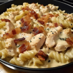 Sweet and Creamy Chicken Bacon Ranch Pasta